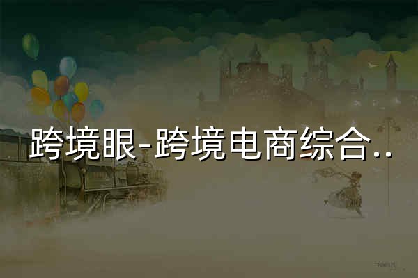 跨境眼-跨境电商综合服务平台 - 官网预览