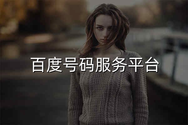 百度号码服务平台 - 官网预览