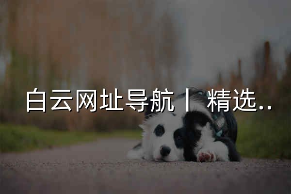 白云网址导航丨 精选国内外热门优质网站 - 官网预览
