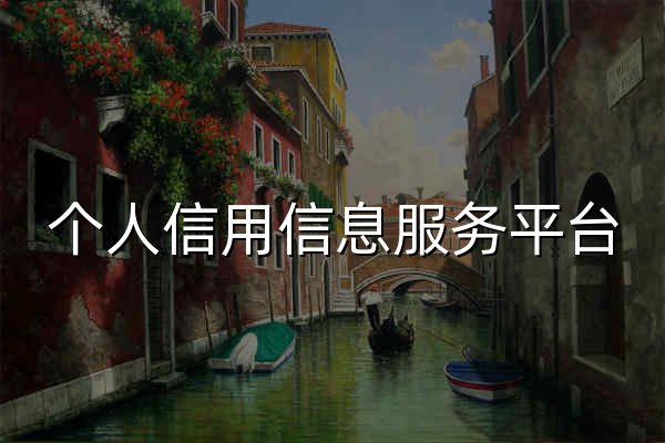 个人信用信息服务平台 - 官网预览