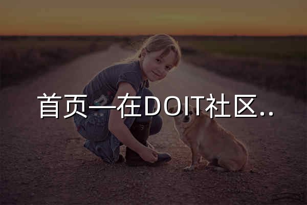首页—在DOIT社区分享各种DIY项目-DOIT社区 - 官网预览