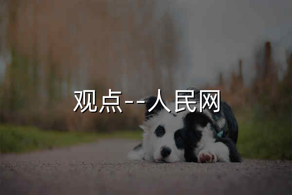 观点--人民网 - 官网预览