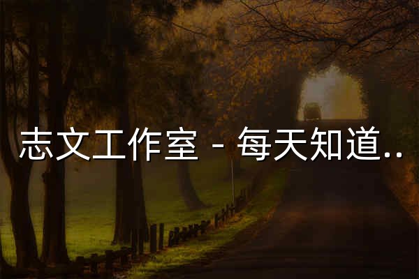 志文工作室－每天知道多一点 - 官网预览