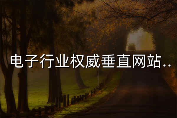 电子行业权威垂直网站-elecinfo电子信息网 - 官网预览