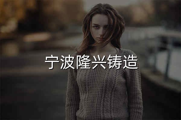 宁波隆兴铸造 - 官网预览