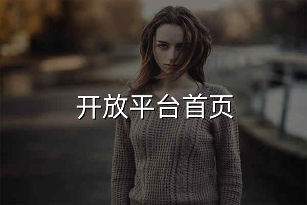 开放平台首页 - 官网预览