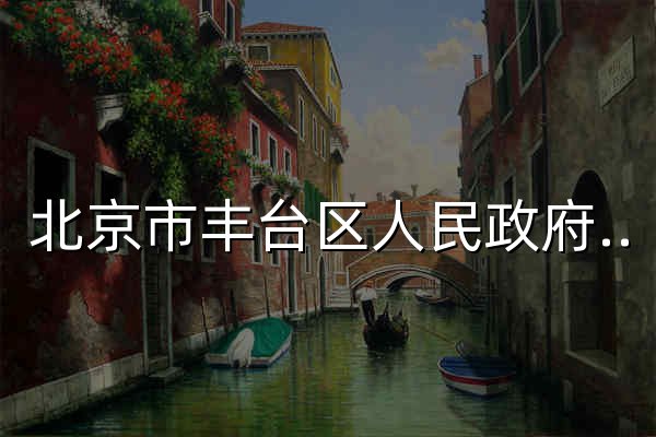 北京市丰台区人民政府网站 - 官网预览