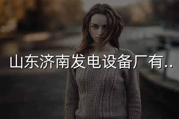 山东济南发电设备厂有限公司 - 官网预览