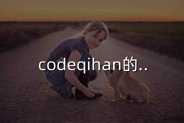 codeqihan的博客 - 官网预览
